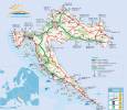 mapa Chorvátsko dálnice