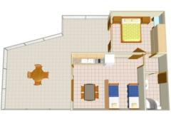 Apartmány BIKIN Apartmán 1 - AP1Hvar2+2 foto 5
