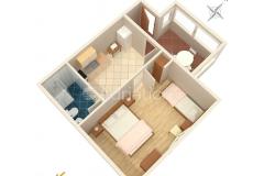 Apartmány Katica Apartmán 3 - A3 up foto 1