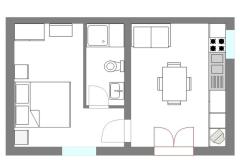 Apartmány Martinovka Apartmán 1 - A1 (2+2) foto 1