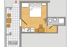 Apartmány Dora Apartmán 4 - Studio foto 2