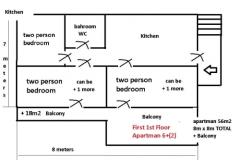 Apartmány Živana Žaborić  Apartmán 2 - 6+2 FIR F. foto 1