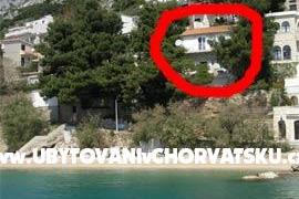 Apartmány Darka na pláži Omiš Chorvátsko