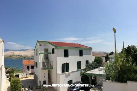 Vila Lunamar ostrov Pag Chorvátsko