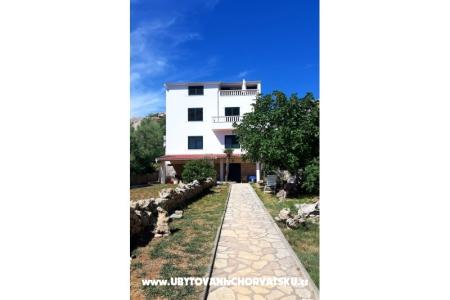 Vila Miluna ostrov Pag Chorvátsko