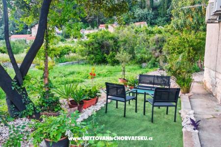 Garden view apart.150m from beach Slano Chorvátsko