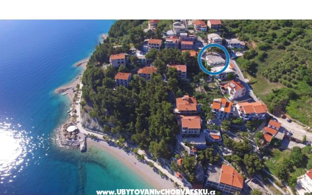 Apartmány Hrvoje - ubytovanie Brela Chorvátsko