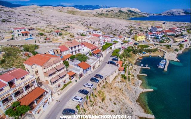 Apartmány Komešić - ubytovanie Novalja – Pag Chorvátsko