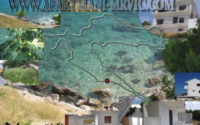 Apartmány Mrvic Marušići - ubytovanie Omiš Chorvátsko