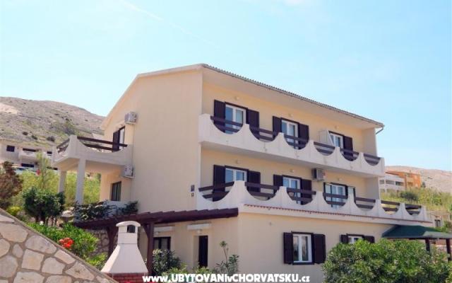 Apartmány Valentić - ubytovanie ostrov Pag Chorvátsko
